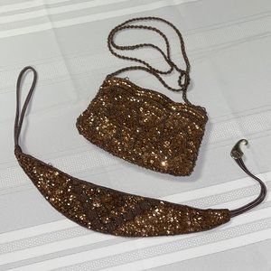 Evening bag and belt